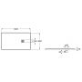 Brodzik 100x80 cm onyx AP1013E832001640 Roca Terran zdj.2