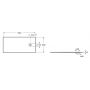 Brodzik prostokątny 150x80 cm szary APE015DC32003200 Roca Magma zdj.2