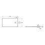 Brodzik prostokątny 150x90 cm onyx APE015DC38403640 Roca Magma zdj.2