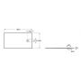 Brodzik prostokątny 160x90 cm czarny APE0164038403400 Roca Magma zdj.2