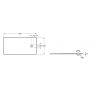 Brodzik prostokątny 170x90 cm biały APE016A438403100 Roca Magma zdj.2