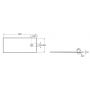 Brodzik prostokątny 180x80 cm szary APE0170832003200 Roca Magma zdj.2