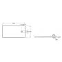 Brodzik prostokątny 180x90 cm czarny APE0170838403400 Roca Magma zdj.2