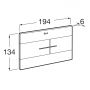 Przycisk spłukujący do wc chrom błyszczący A890224301 Roca PS zdj.2