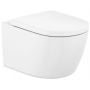Miska WC wisząca bez kołnierza ze spłukiwaniem wirowym biały połysk A346747S00 Roca Meridian zdj.1