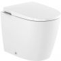Miska WC z deską wolnoopadającą stojąca bez kołnierza ze spłukiwaniem wirowym biały połysk A80336MS00 Roca Avant zdj.1
