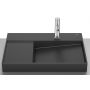 Umywalka 60x42 cm nablatowa czarna A32727408B Roca Horizon zdj.1