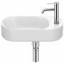 Umywalka 50x27.5 cm prostokątna ścienna biała A327740000 Roca Meridian zdj.1