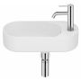 Umywalka 50x27.5 cm owalna ścienna biała A327740620 Roca Meridian zdj.1