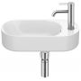 Umywalka 50x27.5 cm owalna ścienna biała A327740S00 Roca Meridian zdj.1