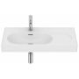 Umywalka 80x46 cm prostokątna ścienna-meblowa biała A327743620 Roca Meridian zdj.1