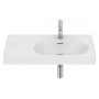 Umywalka 80x46 cm prostokątna ścienna-meblowa biała A327744620 Roca Meridian zdj.1