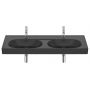 Umywalka 120x46 cm owalna ścienna-meblowa czarna A327747080 Roca Meridian zdj.1