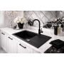 Zlewozmywak granitowy 68x44.2 cm czarny 3001PNBC140W Ruvetti Pineko zdj.6
