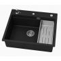 Zlewozmywak granitowy 56x50 cm czarny 3001ABBC60W Ruvetti Absol 60 zdj.8