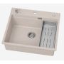 Zlewozmywak granitowy 56x50 cm beżowy 3001ABBE60W Ruvetti Absol 60 zdj.8