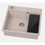 Zlewozmywak granitowy 56x50 cm beżowy 3001ABBE60W Ruvetti Absol 60 zdj.7