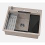Zlewozmywak granitowy 56x50 cm beżowy 3001ABBE60W Ruvetti Absol 60 zdj.6