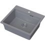 Zlewozmywak granitowy 56x50 cm szary/grafitowy/onyx 3001ABGR60W Ruvetti Absol 60 zdj.8