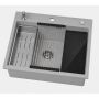 Zlewozmywak granitowy 56x50 cm szary/grafitowy/onyx 3001ABGR60W Ruvetti Absol 60 zdj.3