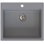 Zlewozmywak granitowy 56x50 cm szary/grafitowy/onyx 3001ABGR60W Ruvetti Absol 60 zdj.9