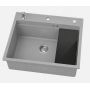 Zlewozmywak granitowy 56x50 cm szary/grafitowy/onyx 3001ABGR60W Ruvetti Absol 60 zdj.4
