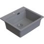 Zlewozmywak granitowy 56x50 cm szary/grafitowy/onyx 3001ABGR60W Ruvetti Absol 60 zdj.7