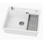 Zlewozmywak granitowy 56x50 cm biały 3001ABWH60W Ruvetti Absol 60 zdj.8