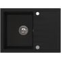 Zlewozmywak granitowy 68x49.5 cm czarny 3001AXBC140W Ruvetti Axel zdj.5