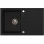 Zlewozmywak granitowy 79x50 cm czarny 3001AXBC160W Ruvetti Axel zdj.4