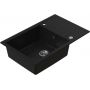 Zlewozmywak granitowy 78x50 cm czarny 3001AXBC160XLW Ruvetti Axel zdj.3