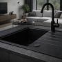 Zlewozmywak granitowy 68x49.5 cm czarny 3001AXFB140W Ruvetti Axel zdj.6
