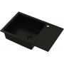 Zlewozmywak granitowy 78x50 cm czarny 3001AXFB160XLW Ruvetti Axel zdj.1