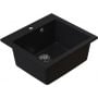 Zlewozmywak granitowy 49x45 cm czarny 3001DBC50W Ruvetti Ditto zdj.1