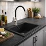 Zlewozmywak granitowy 49x45 cm czarny 3001DBC50W Ruvetti Ditto zdj.5