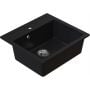 Zlewozmywak granitowy 56x51 cm czarny 3001DBC60W Ruvetti Ditto zdj.1