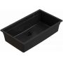 Zlewozmywak granitowy 74.5x43.5 cm czarny 3001LAFB80P Ruvetti Latios zdj.3