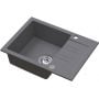 Zlewozmywak granitowy 60x44 cm szary/grafitowy/onyx 3001PIGR120W Ruvetti Pino zdj.4