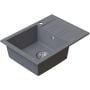 Zlewozmywak granitowy 60x44 cm szary/grafitowy/onyx 3001PIGR120W Ruvetti Pino zdj.1