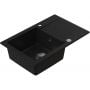 Zlewozmywak granitowy 68x44.2 cm czarny 3001PNBC140W Ruvetti Pineko zdj.4