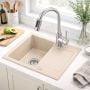 Zlewozmywak granitowy 59x50 cm beżowy 3001SBE120W Ruvetti Signum zdj.6