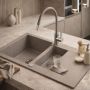 Zlewozmywak granitowy 79x49.5 cm beżowy 3001SBE1560W Ruvetti Signum zdj.5