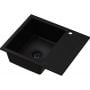 Zlewozmywak granitowy 59x50 cm czarny 3001SFB120W Ruvetti Signum zdj.1