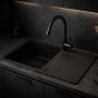 Zlewozmywak granitowy 79x50 cm czarny 3001SFB160W Ruvetti Signum zdj.6