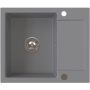Zlewozmywak granitowy 59x50 cm szary/grafitowy/onyx 3001SGR120W Ruvetti Signum zdj.5