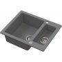 Zlewozmywak granitowy 60.5x49.5 cm szary/grafitowy/onyx 3001SGR1520W Ruvetti Signum zdj.1