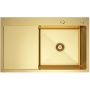 Zlewozmywak z dozownikiem 78x49 cm złoty 5002MPVDGOLD160WP Ruvetti Masivo zdj.5