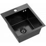 Zlewozmywak stalowy 45x40 cm czarny 5003LPVDBL40W Ruvetti Look zdj.1
