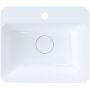 Umywalka 45x39 cm prostokątna nablatowa biała DOLAR4539 Ruvetti Arona zdj.3