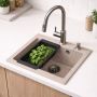Zlewozmywak z baterią i akcesoriami beżowy/stal LP3200FR4945BEW Ruvetti Frigo zdj.8